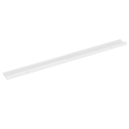 Prateleiras de parede 2 pcs 115x9x3 cm branco brilhante