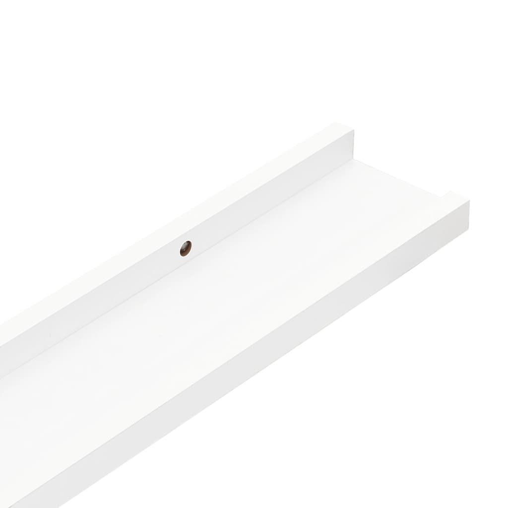 Prateleiras de parede 4 pcs 40x9x3 cm branco