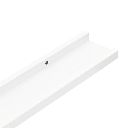 Prateleiras de parede 4 pcs 40x9x3 cm branco