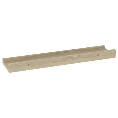 Prateleiras de parede 2 pcs 40x9x3 cm carvalho sonoma