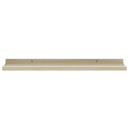 Prateleiras de parede 4 pcs 60x9x3 cm branco e carvalho sonoma