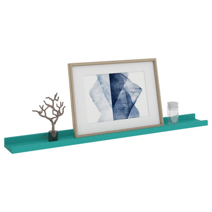 Prateleiras de parede 4 pcs 80x9x3 cm azul