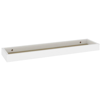 Prateleiras parede Loggia 2 pcs 60x15x4cm MDF carvalho e branco