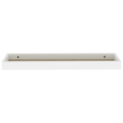 Prateleiras parede Loggia 2 pcs 60x15x4cm MDF carvalho e branco