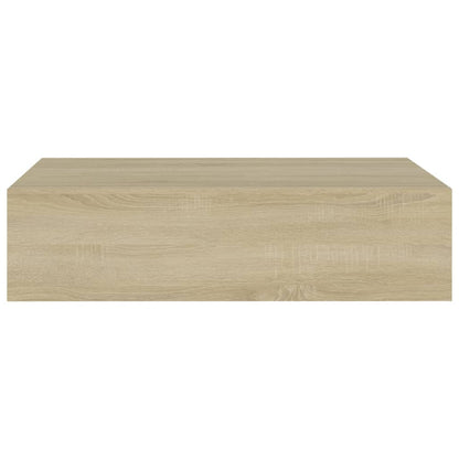 Prateleira de parede com gaveta MDF 40x23,5x10 cm cor carvalho