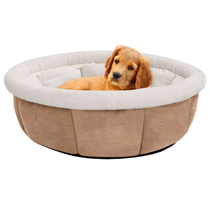 Cama para cães 59x59x24 cm bege