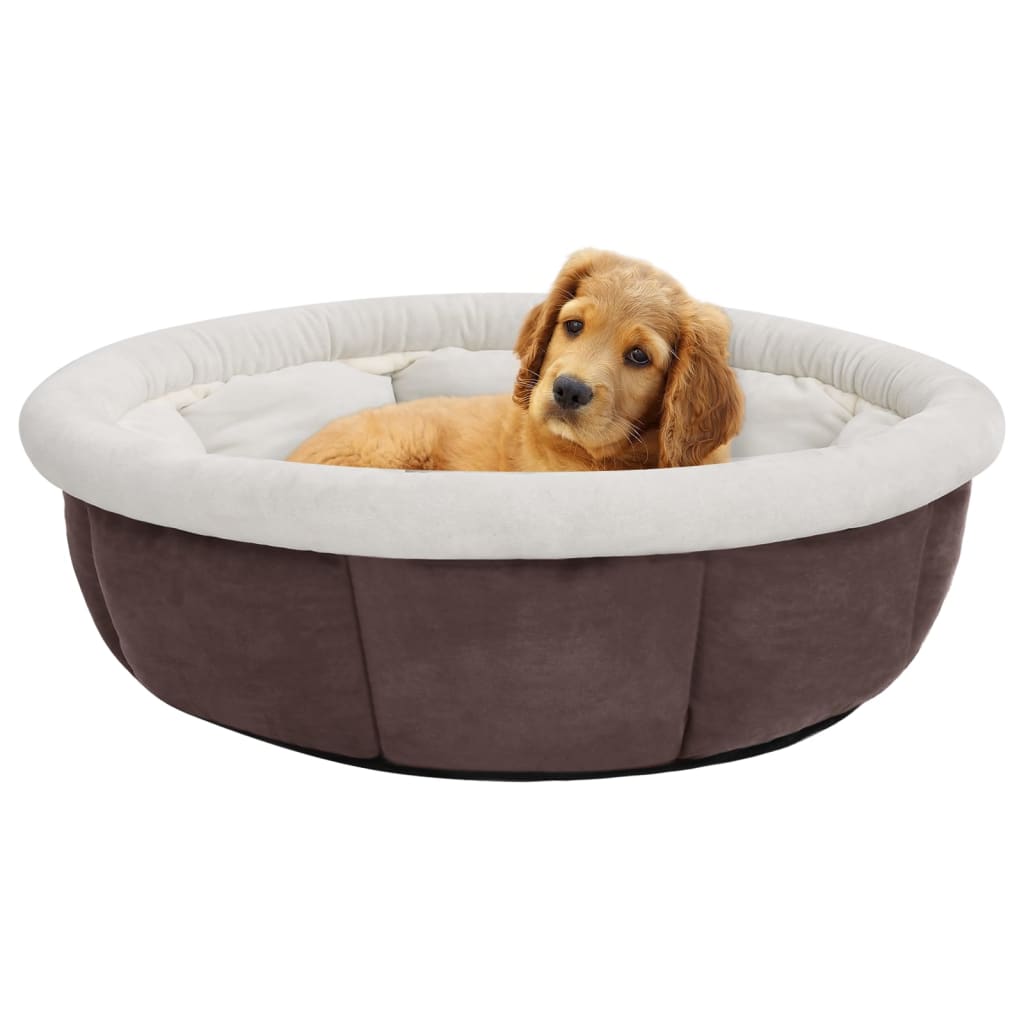 Cama para cães 70x70x26 cm castanho