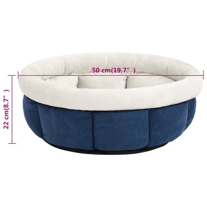 Cama para cães 50x50x22 cm azul