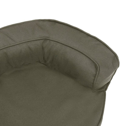 Cama para cães ergonómica 60x42cm aspeto linho cinzento-escuro