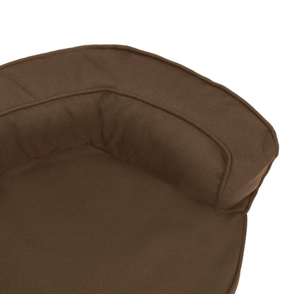 Cama para cães ergonómica 60x42 cm aspeto linho castanho