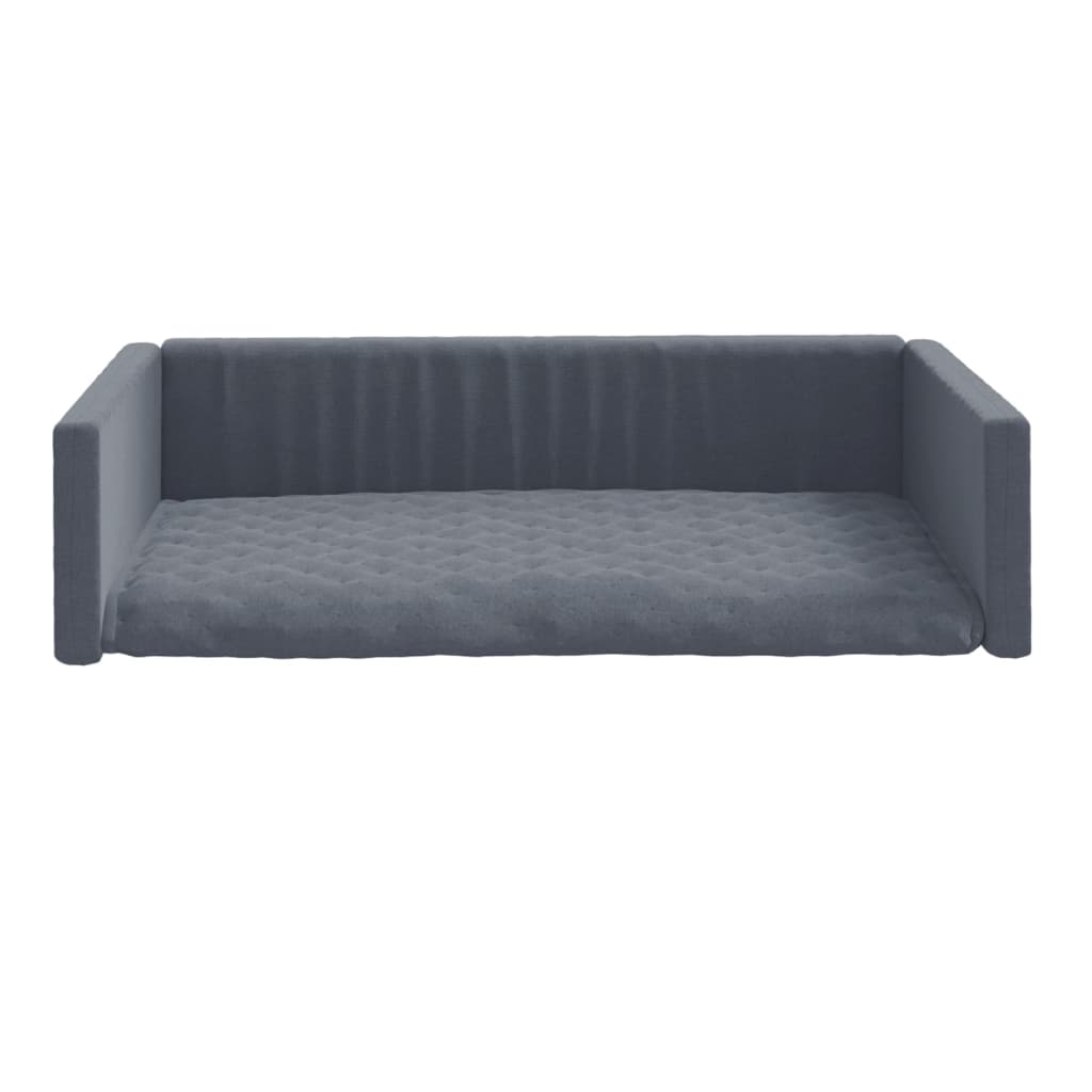 Cama/ninho para bagageira carro 85,5x70x23cm aspeto linho cinza