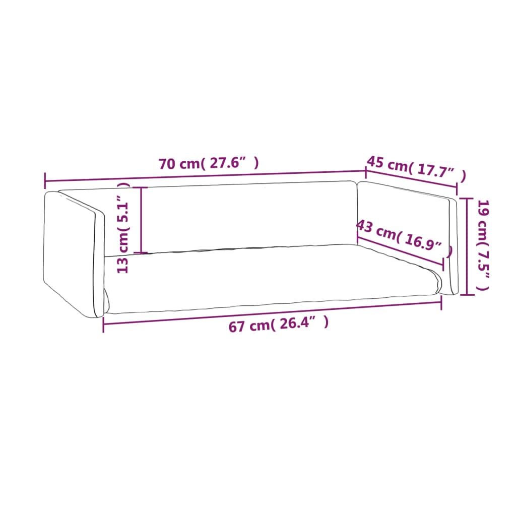 Cama/ninho para bagageira carro 85,5x70x23cm aspeto linho cinza