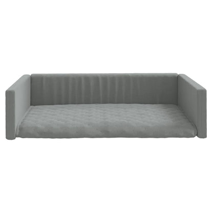 Cama/ninho bagageira de carro 110x70cm aspeto linho cinza-claro