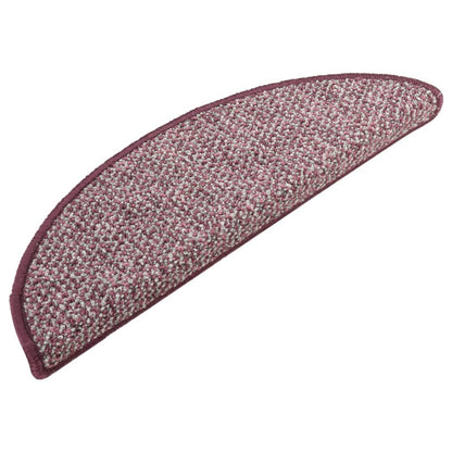 Tapete/carpete para escadas 15 pcs 65x21x4 cm roxo