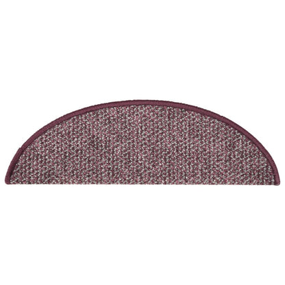 Tapete/carpete para escadas 15 pcs 65x21x4 cm roxo