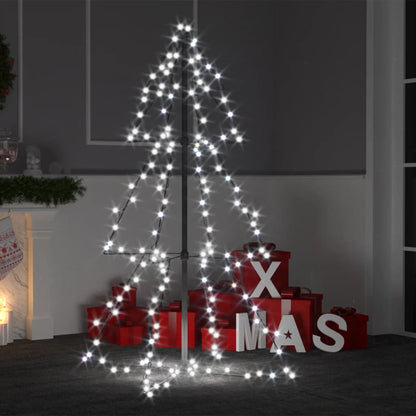 Árvore de Natal em cone 160 LEDs 78x120 cm interior e exterior