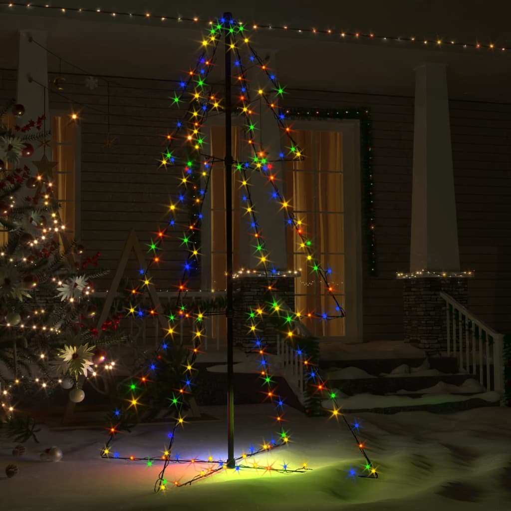 Árvore de Natal em cone 200 LEDs 98x150 cm interior e exterior