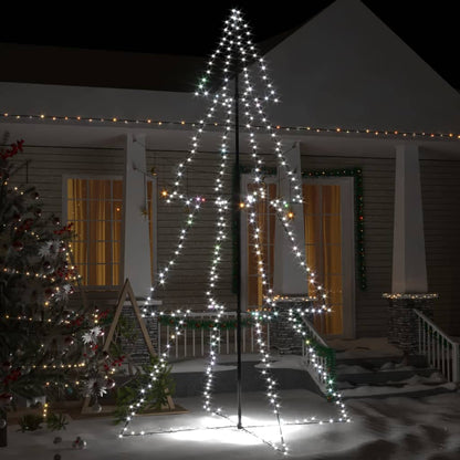 Árvore de Natal em cone 360 LEDs 143x250 cm interior e exterior