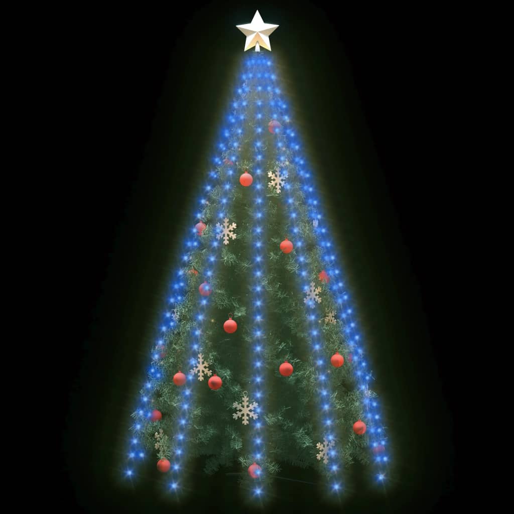 Cordão de luzes árvore de Natal 300 luzes LED 300 cm azul