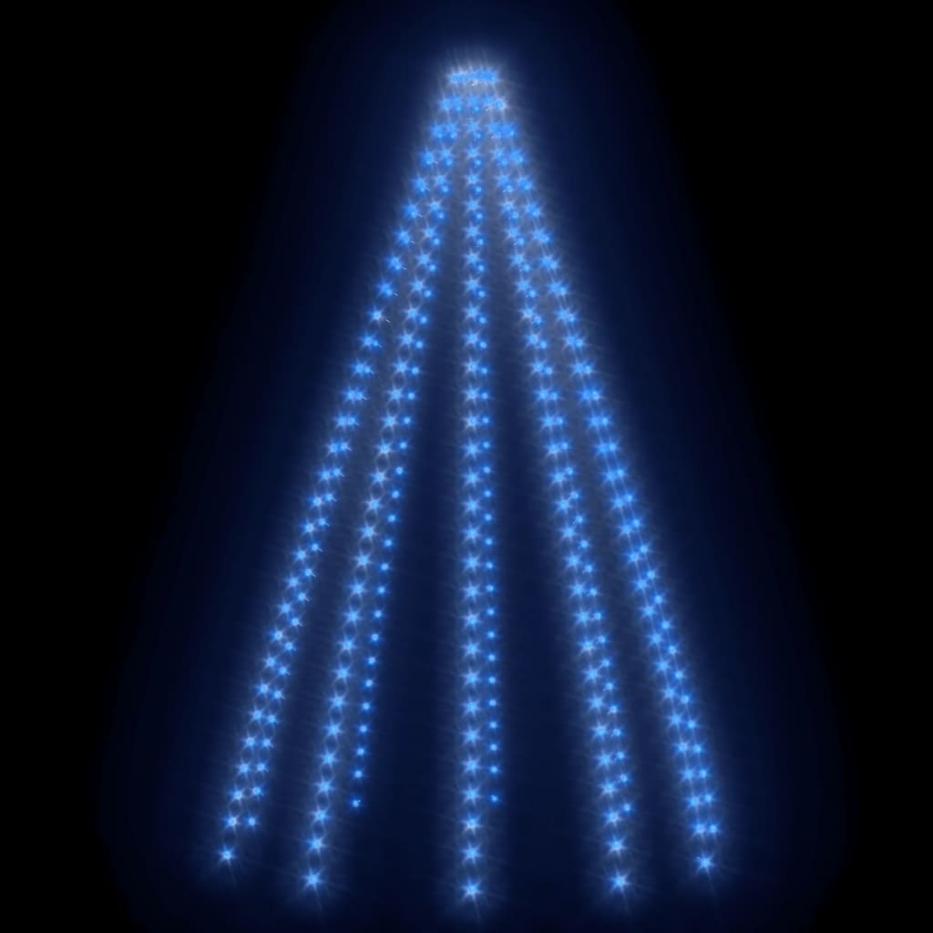 Cordão de luzes árvore de Natal 300 luzes LED 300 cm azul