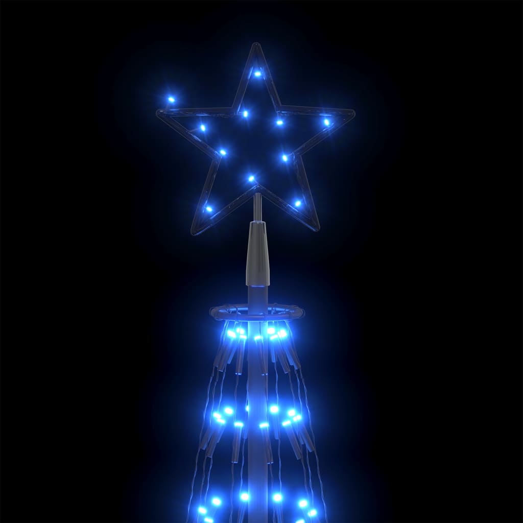 Árvore de Natal em cone c/ 752 luzes LED 160x500 cm azul