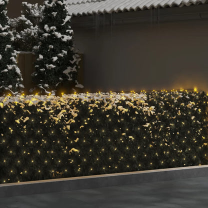 Rede luzes de natal 3x2 m 204 luzes LED int/ext branco quente