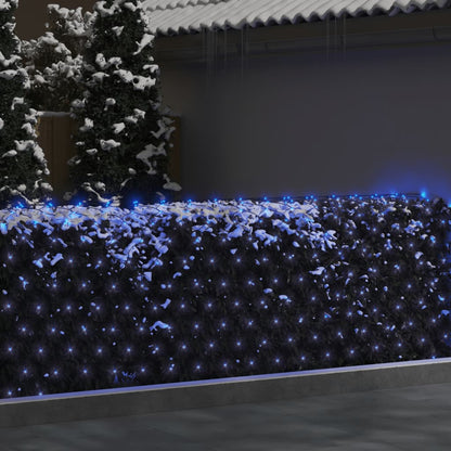 Rede luzes de natal 3x3 m 306 luzes LED int/ext azul