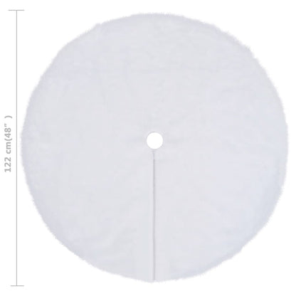 Saia para árvore de Natal 122 cm pelo sintético branco