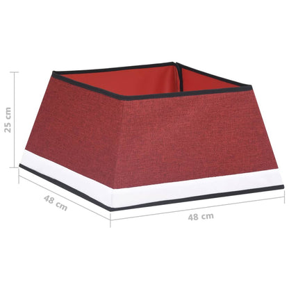 Saia para árvore de Natal 48x48x25 cm vermelho e branco