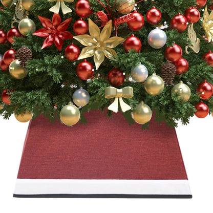 Saia para árvore de Natal 48x48x25 cm vermelho e branco