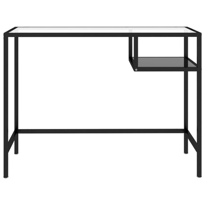 Mesa de computador vidro 100x36x74 cm preto