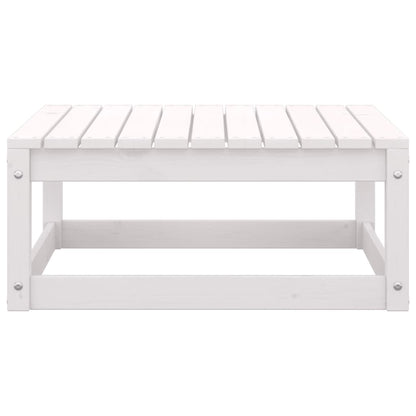 7 pcs conjunto lounge de jardim pinho sólido branco