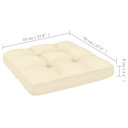 3 pcs conjunto lounge de jardim com almofadões pinho maciço