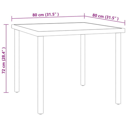 3 pcs conjunto de jantar para exterior aço