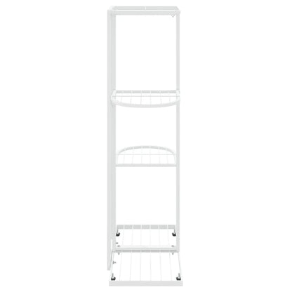 Suporte de vasos c/ 4 prateleiras 43x22x76 cm metal branco