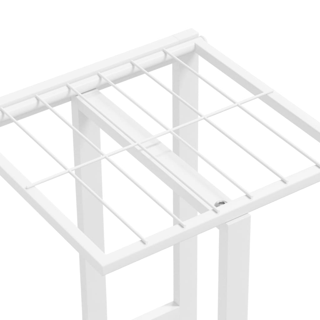 Suporte de vasos c/ 4 prateleiras 43x22x76 cm metal branco