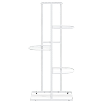 Suporte de vasos c/ 5 prateleiras 43x22x98 cm metal branco