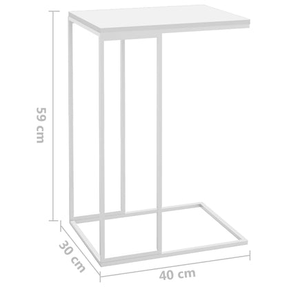 Mesa de centro 40x30x59 cm derivados de madeira branco