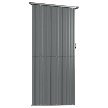 Abrigo de jardim 118,5x97x209,5 cm aço galvanizado cinzento