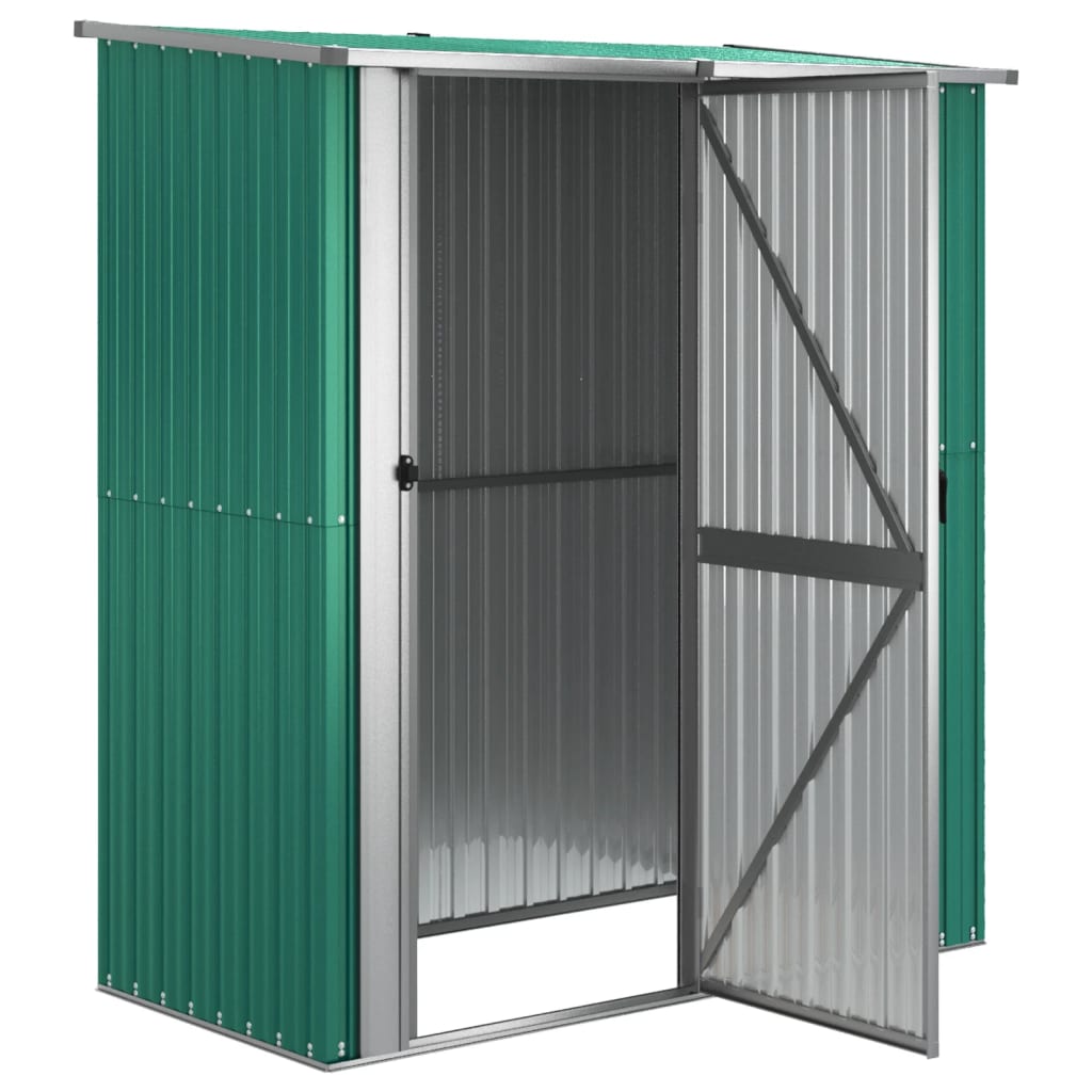 Abrigo de jardim 180,5x97x209,5 cm aço galvanizado verde