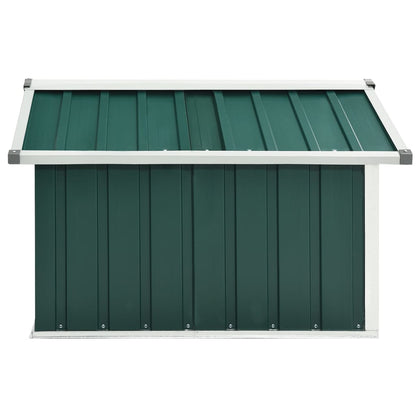 Abrigo para corta-relva 92x97x63 cm aço galvanizado verde