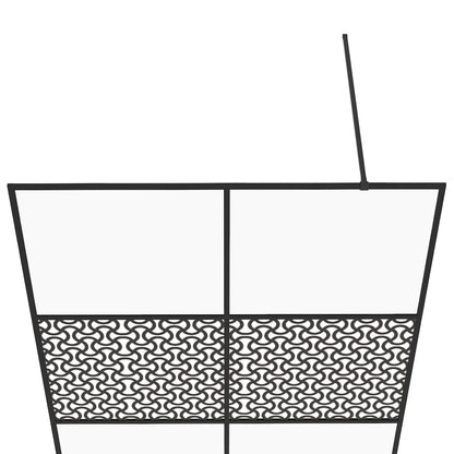 Divisória de chuveiro c/ vidro transparente ESG 140x195cm preto