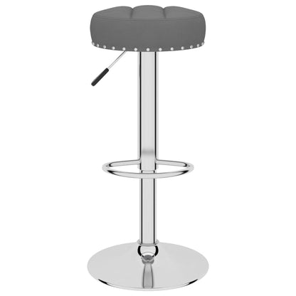 Bancos de bar 2 pcs tecido cinzento-escuro