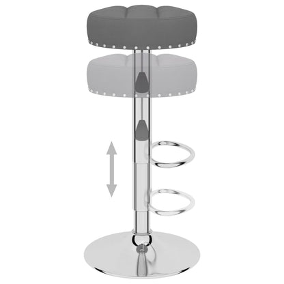 Bancos de bar 2 pcs tecido cinzento-escuro