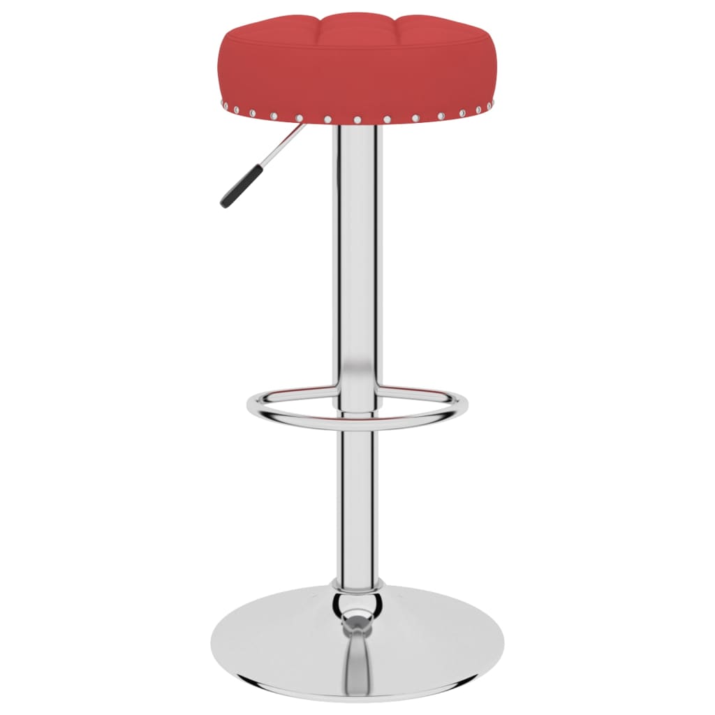 Bancos de bar 2 pcs tecido vermelho tinto