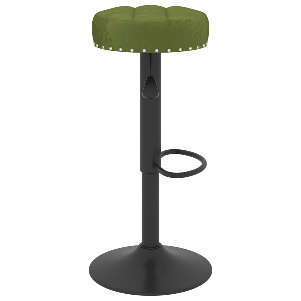 Bancos de bar 2 pcs veludo verde-claro