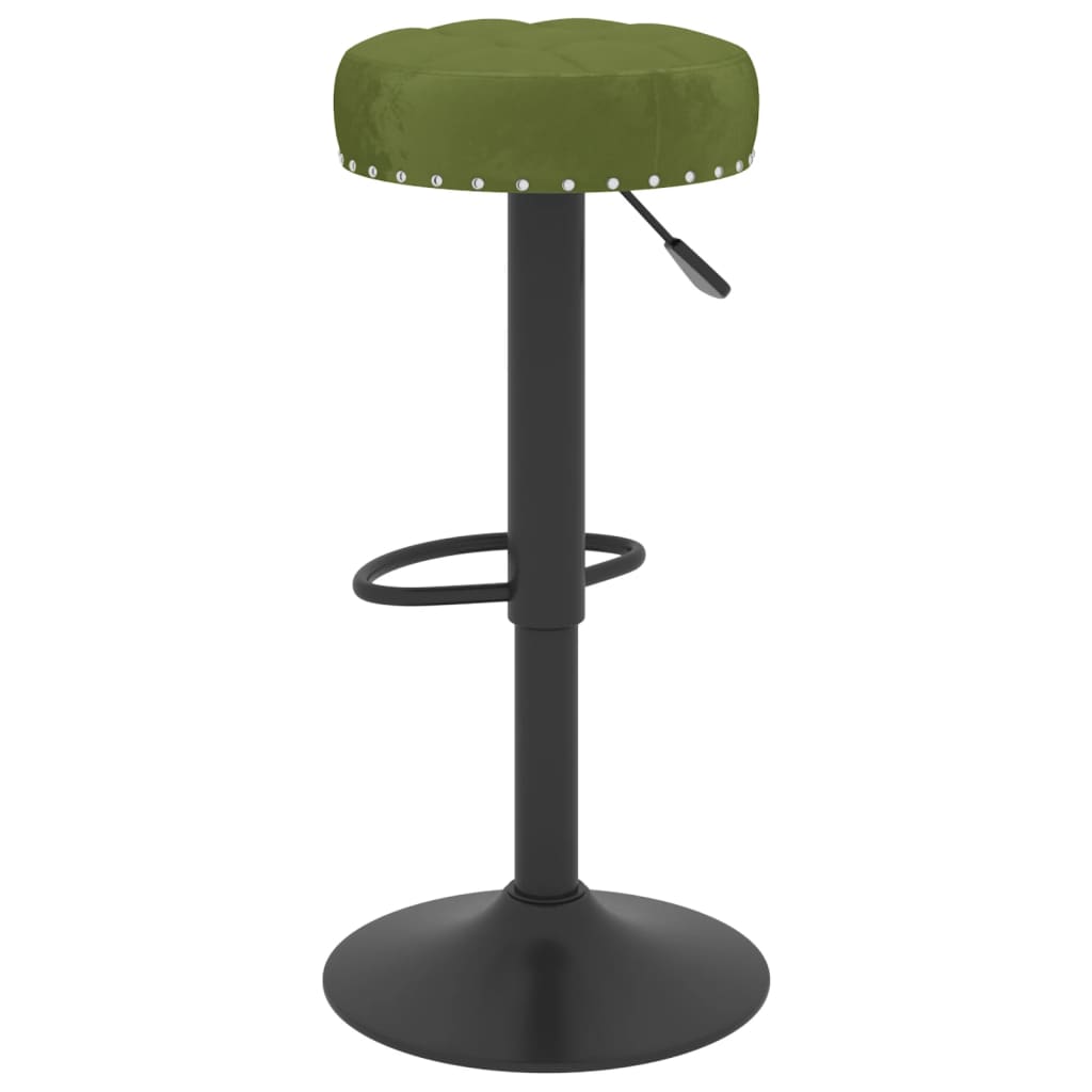 Bancos de bar 2 pcs veludo verde-claro