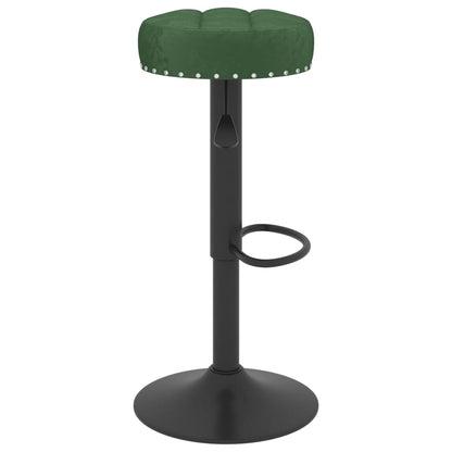 Bancos de bar 2 pcs veludo verde-escuro