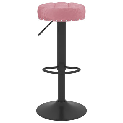 Bancos de bar 2 pcs veludo rosa