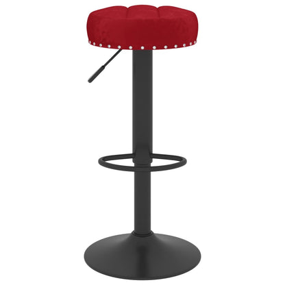 Bancos de bar 2 pcs veludo vermelho tinto